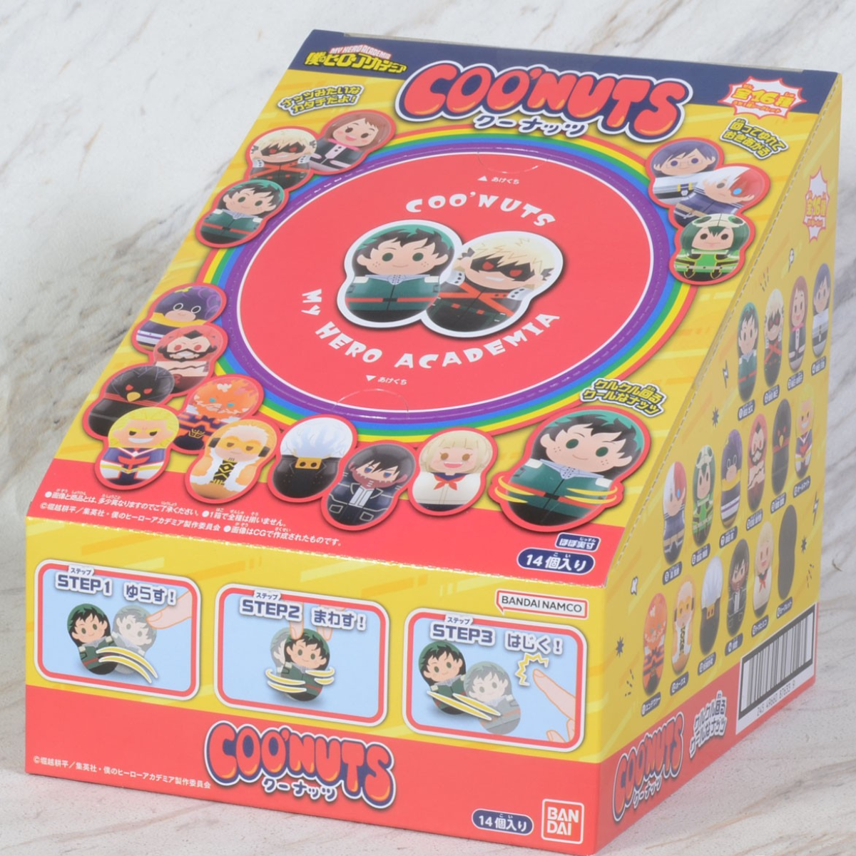 Coo&#39;Nuts My Hero Academia 14/112-Display Box (14pcs)-Bandai-Ace Cards &amp; Collectibles
