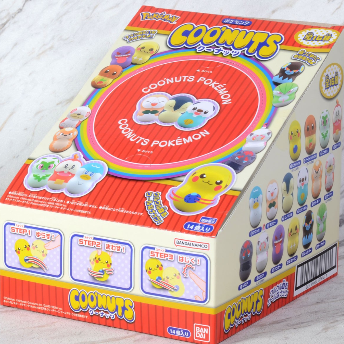 Coo&#39;Nuts Pokemon 7 W/O Gum 14/112-Display Box (14 pcs)-Bandai-Ace Cards &amp; Collectibles