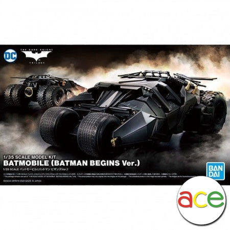 DC 1/35 Scale Model Kit Batmobile (Batman Begins Ver.)-Bandai-Ace Cards &amp; Collectibles