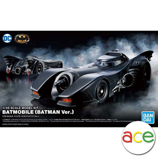 DC 1/35 Scale Model Kit Batmobile (Batman Ver.)-Bandai-Ace Cards &amp; Collectibles