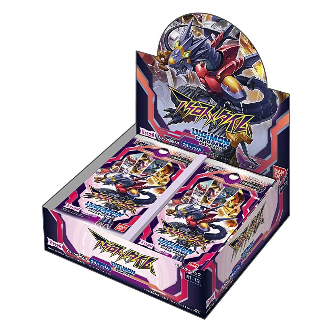 Digimon Card Game Booster Box- BT01 / BT02 / BT03 / BT04 / BT05 / BT06 / BT07 / BT08 / BT09 / BT10 / BT11 / BT12/ BT13/ BT14/BT15/BT16/BT17/BT18(Japanese)-Booster Box BT-12-Bandai-Ace Cards &amp; Collectibles