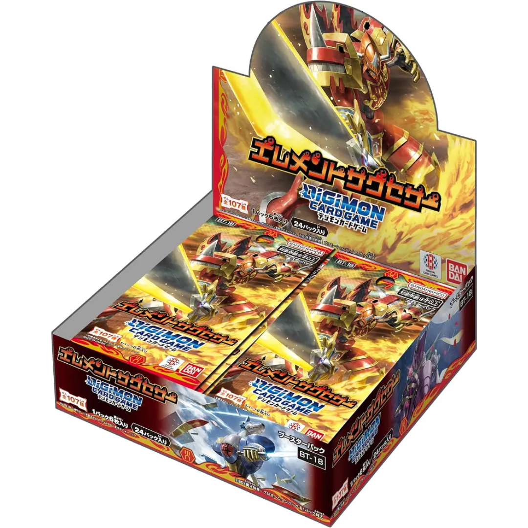 Digimon Card Game Booster Box- / BT14 / BT15 / BT16 / BT17 / BT18 / BT19 / BT20 / BT21 (Japanese)-Booster Box BT-18-Bandai-Ace Cards &amp; Collectibles