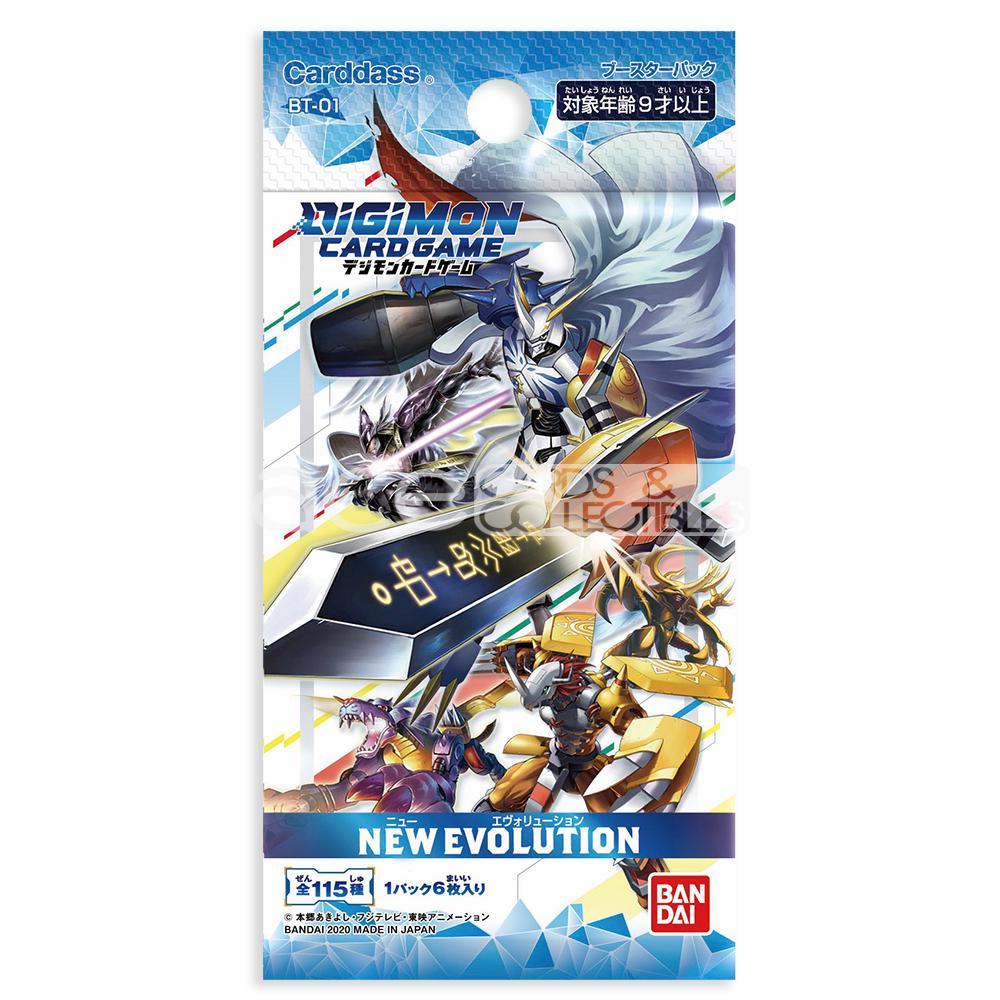 Digimon Card Game Booster Pack- BT01 / BT02 / BT03 / BT04 / BT05 / BT06 / BT07 / BT08 / BT09 / BT10/ BT11/ BT12/ BT13/ BT14/BT15/BT16/BT17 (Japanese)-Booster Pack BT-01-Bandai-Ace Cards &amp; Collectibles