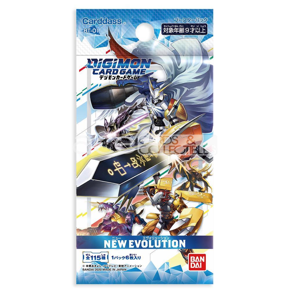 Digimon Card Game Booster Pack- BT01 / BT02 / BT03 / BT04 / BT05 / BT06 / BT07 / BT08 / BT09 / BT10/ BT11/ BT12/ BT13/ BT14/BT15/BT16/BT17/BT18 (Japanese)-Booster Pack BT-01-Bandai-Ace Cards & Collectibles