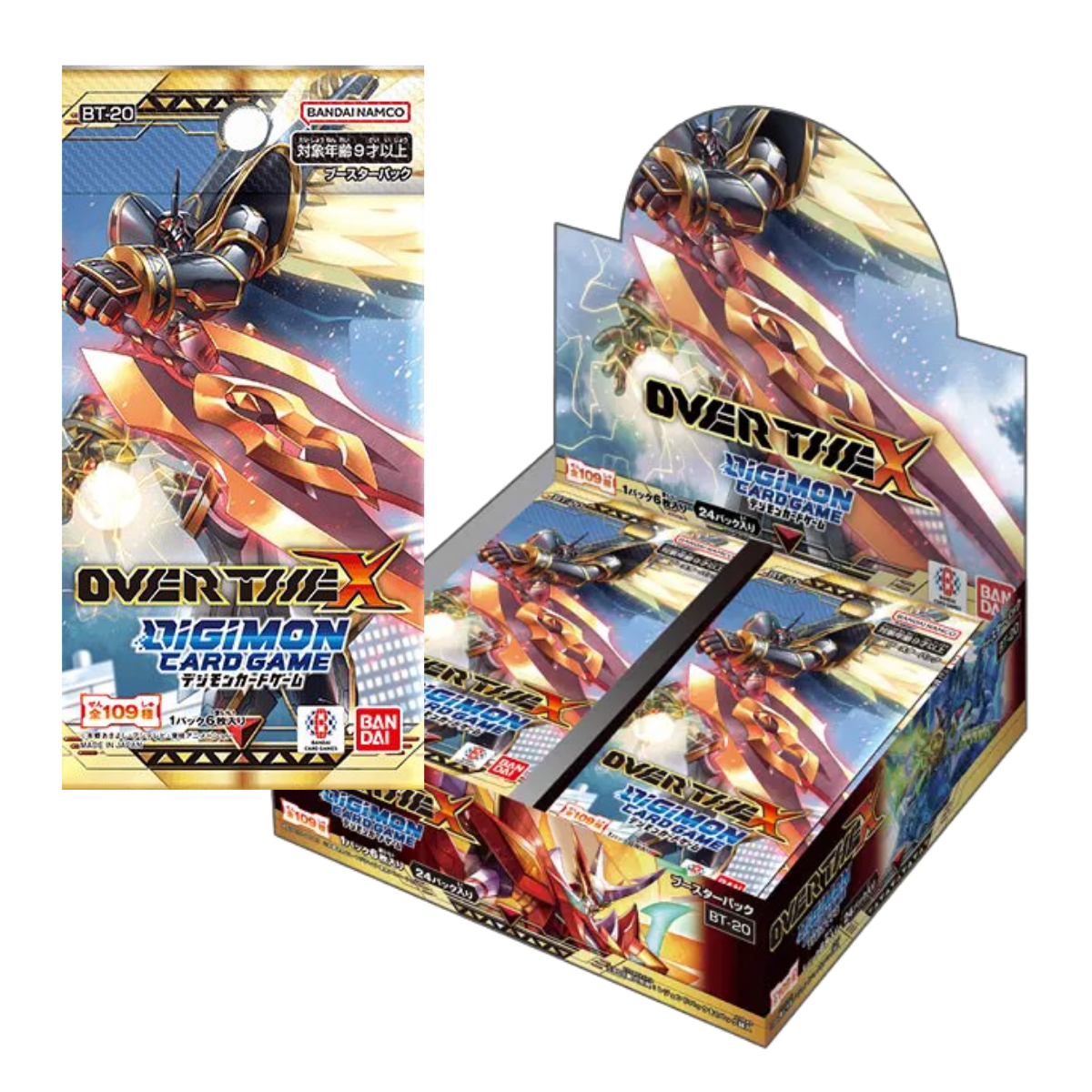 Digimon Card Game "Pack Over The X" Ver.20 Booster [BT-20] (Japanese)-Single Pack-Bandai-Ace Cards & Collectibles