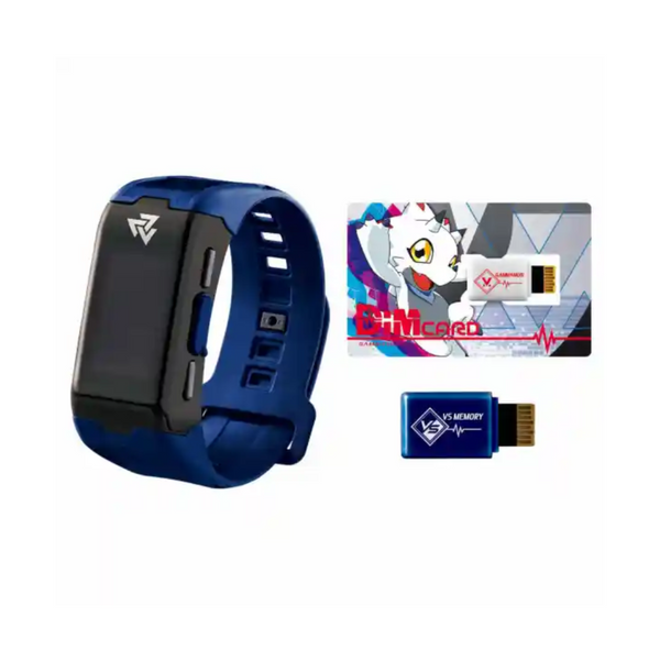 Digimon Ghost Game Digivice V [Vital Bracelet ver Blue with Gammamon / DIM Card V1 Gammamon / Angoramon & Jellymon]-Vital Bracelet ver. Blue-Bandai-Ace Cards & Collectibles