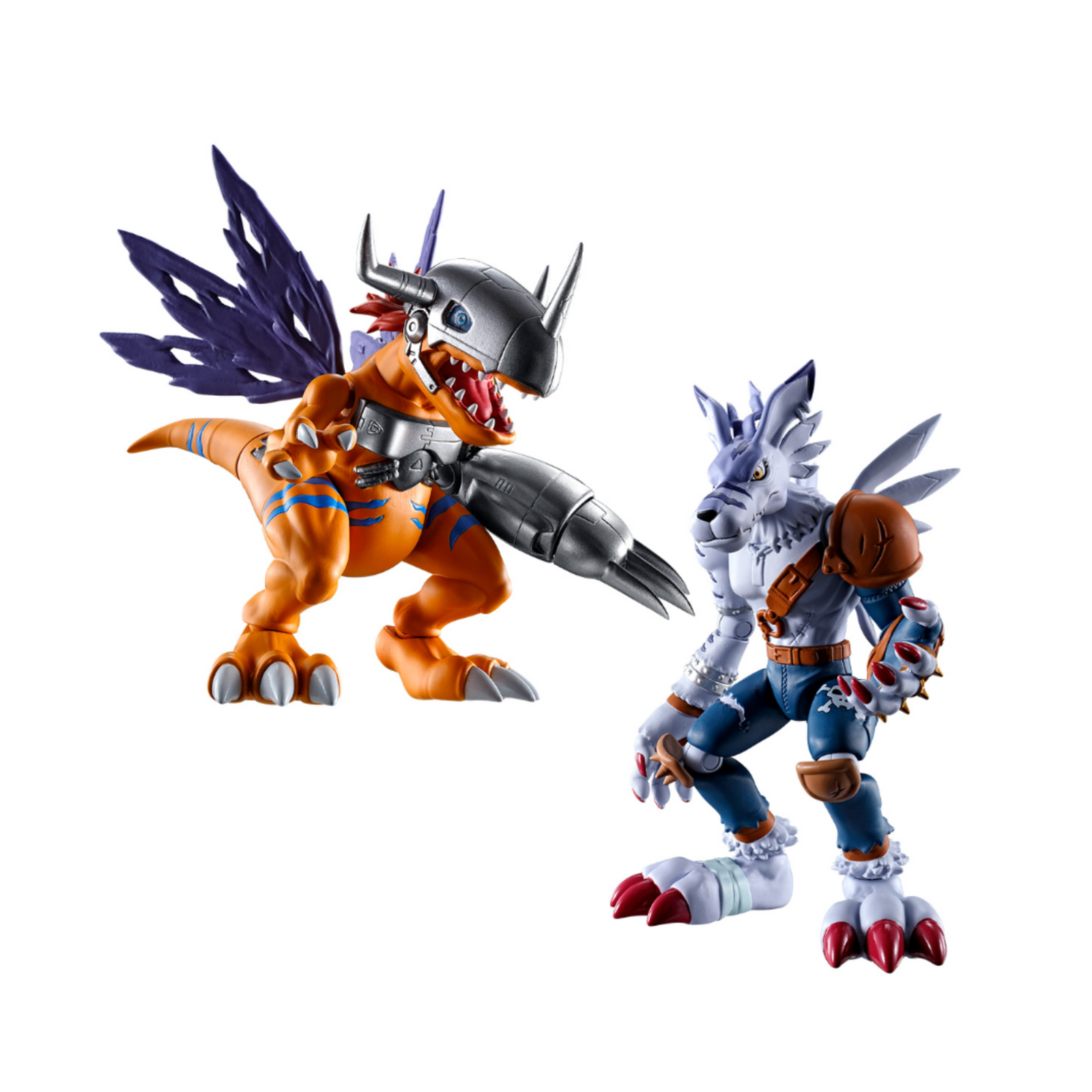 Digimon MetalGreymon & WereGarurumon Shodo (P-Bandai Limited)-Bandai-Ace Cards & Collectibles