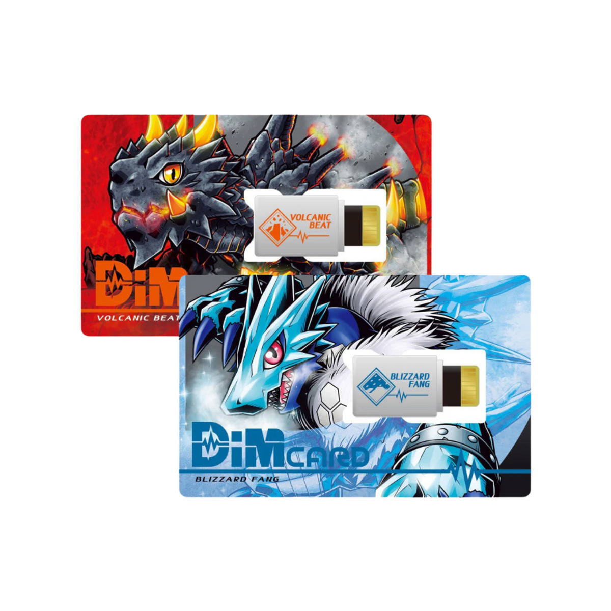Digimon Vital Breath Digital Monster -Dim Card Set Vol.1 Volcanic Beat & Blizzard Fang-Bandai-Ace Cards & Collectibles