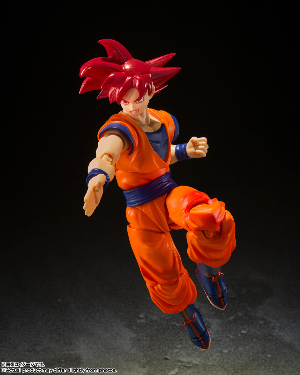 Dragon Ball S.H.Figuarts Super Saiyan God &quot;Son Goku&quot; God Of Virute-Bandai-Ace Cards &amp; Collectibles