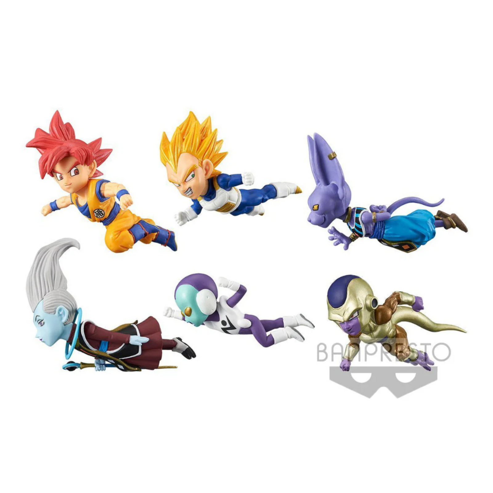 Dragon Ball Super World Collectable Figure -The Historical Characters- Vol. 1-Complete Set of 6-Bandai-Ace Cards & Collectibles