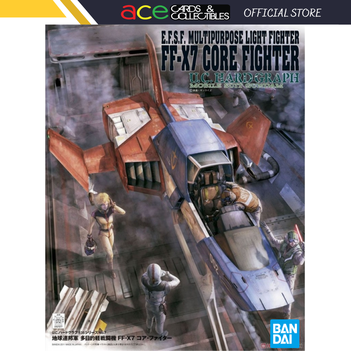 E.F.S.F. Multipurpose Light Fighter FF-X7 Core Fighter-Bandai-Ace Cards &amp; Collectibles