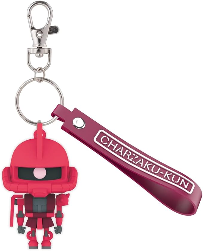 Gundam 3D Rubber Mascot Keychain-Gunpla-Kun-Bandai-Ace Cards & Collectibles
