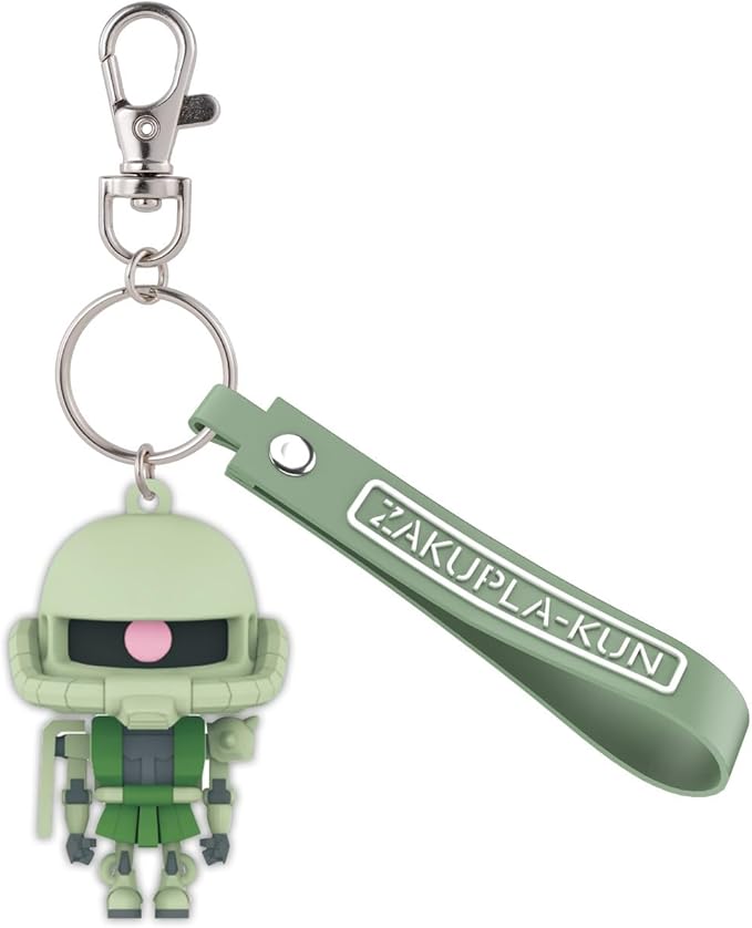 Gundam 3D Rubber Mascot Keychain-Gunpla-Kun-Bandai-Ace Cards & Collectibles