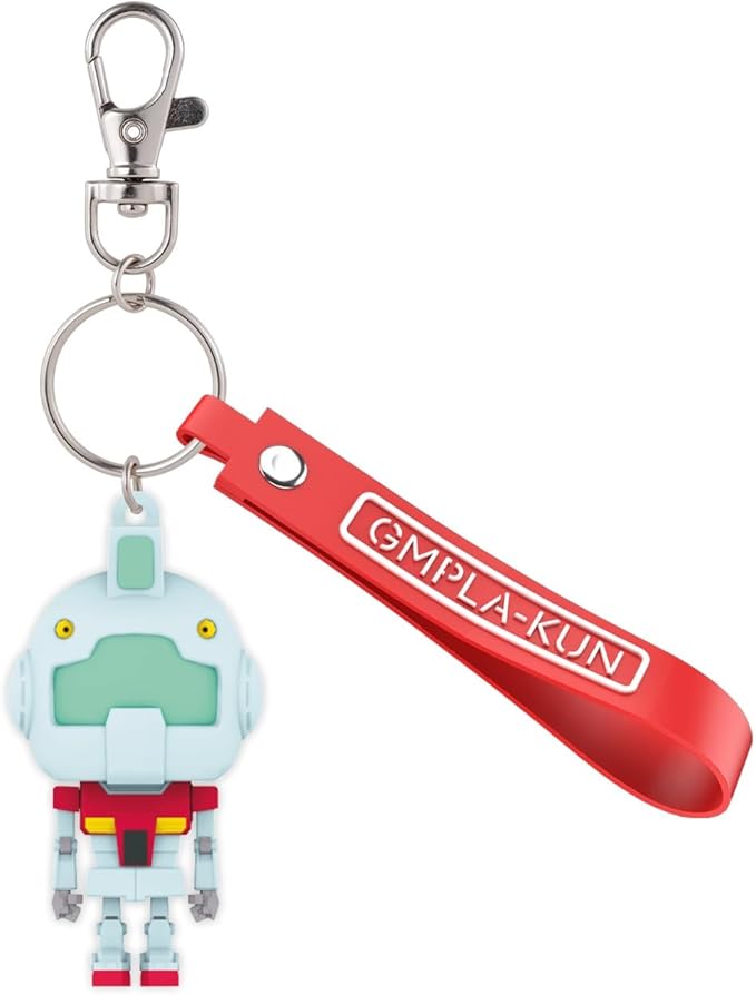 Gundam 3D Rubber Mascot Keychain-Gunpla-Kun-Bandai-Ace Cards & Collectibles