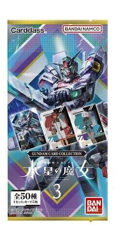 Gundam Card Collection &quot;The Witch From Mercury Vol.3&quot;-Single Pack (Random)-Bandai-Ace Cards &amp; Collectibles