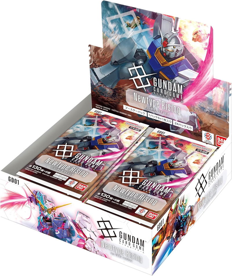 Gundam Card Game Booster GD-01 "Newtype Rising" (Japanese Ver.)-Booster Box (24pcs)-Bandai-Ace Cards & Collectibles