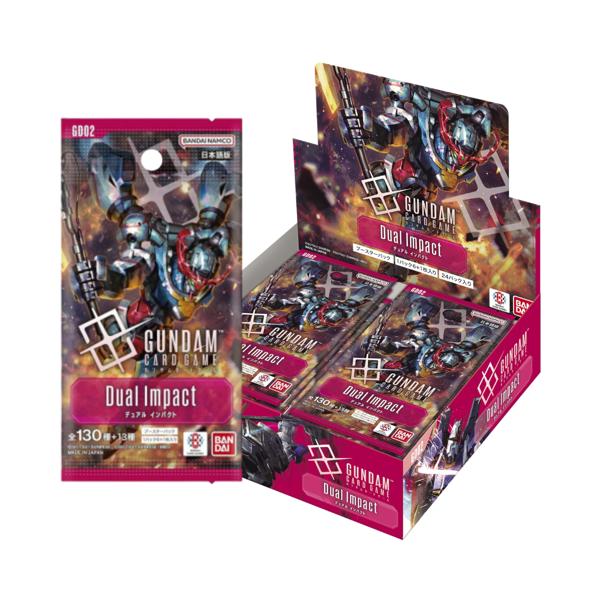 Gundam Card Game Booster GD-02 "Dual Impact" (Japanese Ver.)-Single Pack (Random)-Bandai-Ace Cards & Collectibles