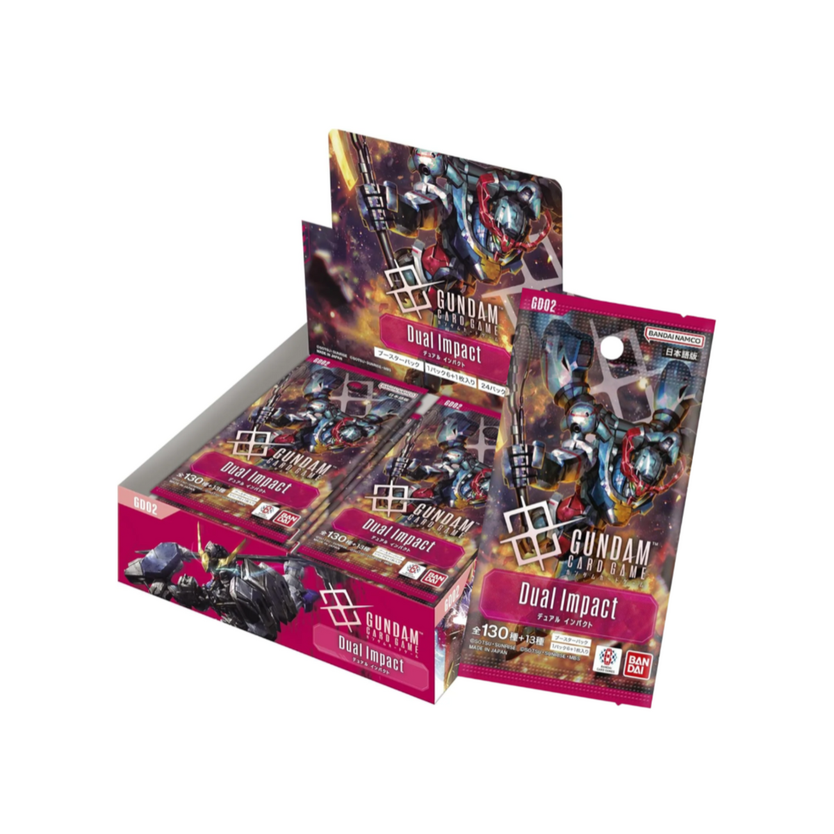 Gundam Card Game Booster GD-02 "Dual Impact" (Japanese Ver.)-Single Pack (Random)-Bandai-Ace Cards & Collectibles