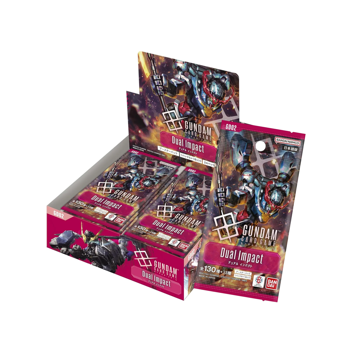 Gundam Card Game Booster GD-02 "Dual Impact" (Japanese Ver.)-Single Pack (Random)-Bandai-Ace Cards & Collectibles