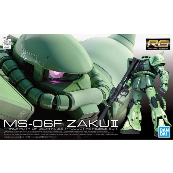 Gunpla 1/144 RG MS-06F Zaku II-Bandai-Ace Cards & Collectibles