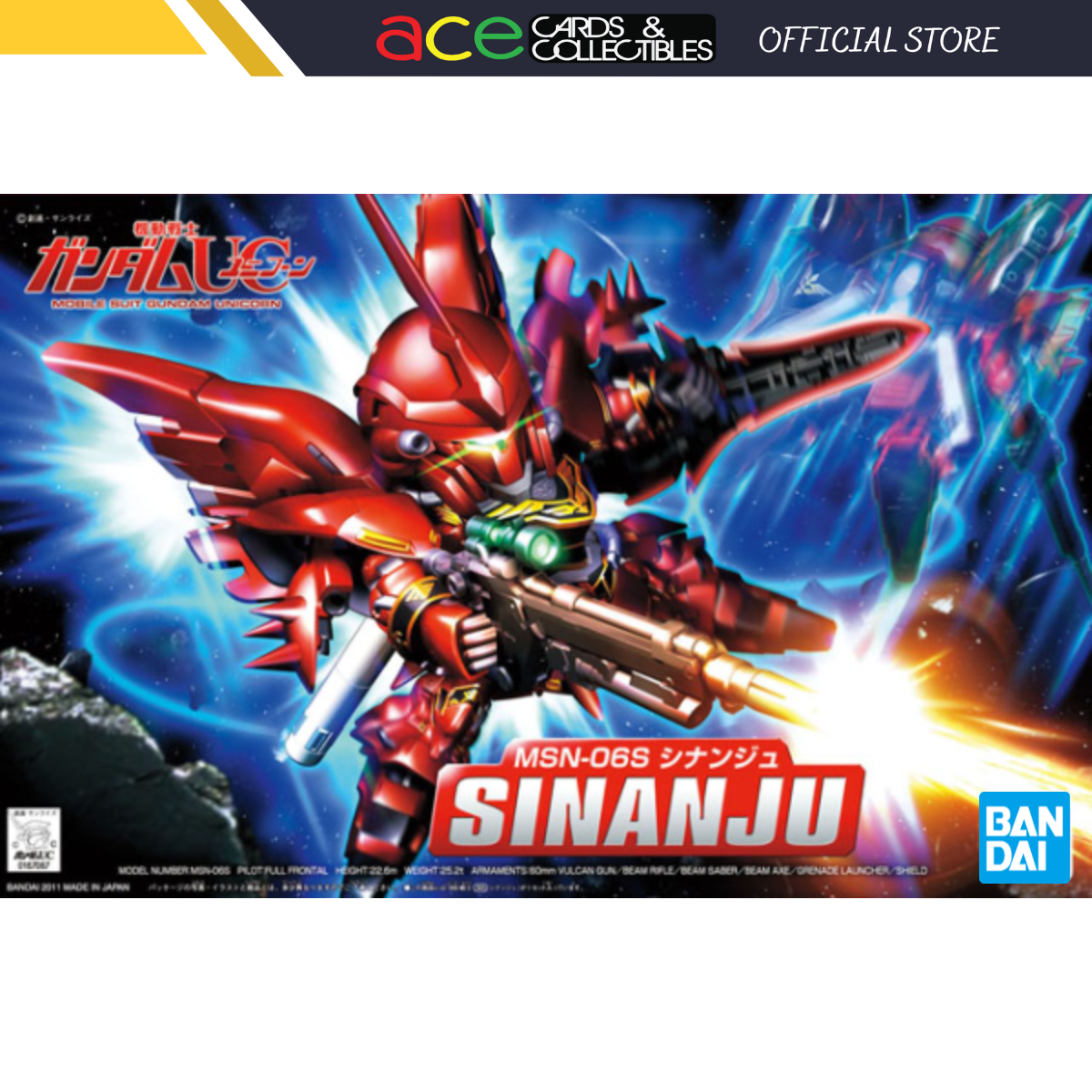 Gunpla BB365 Sinanju-Bandai-Ace Cards &amp; Collectibles