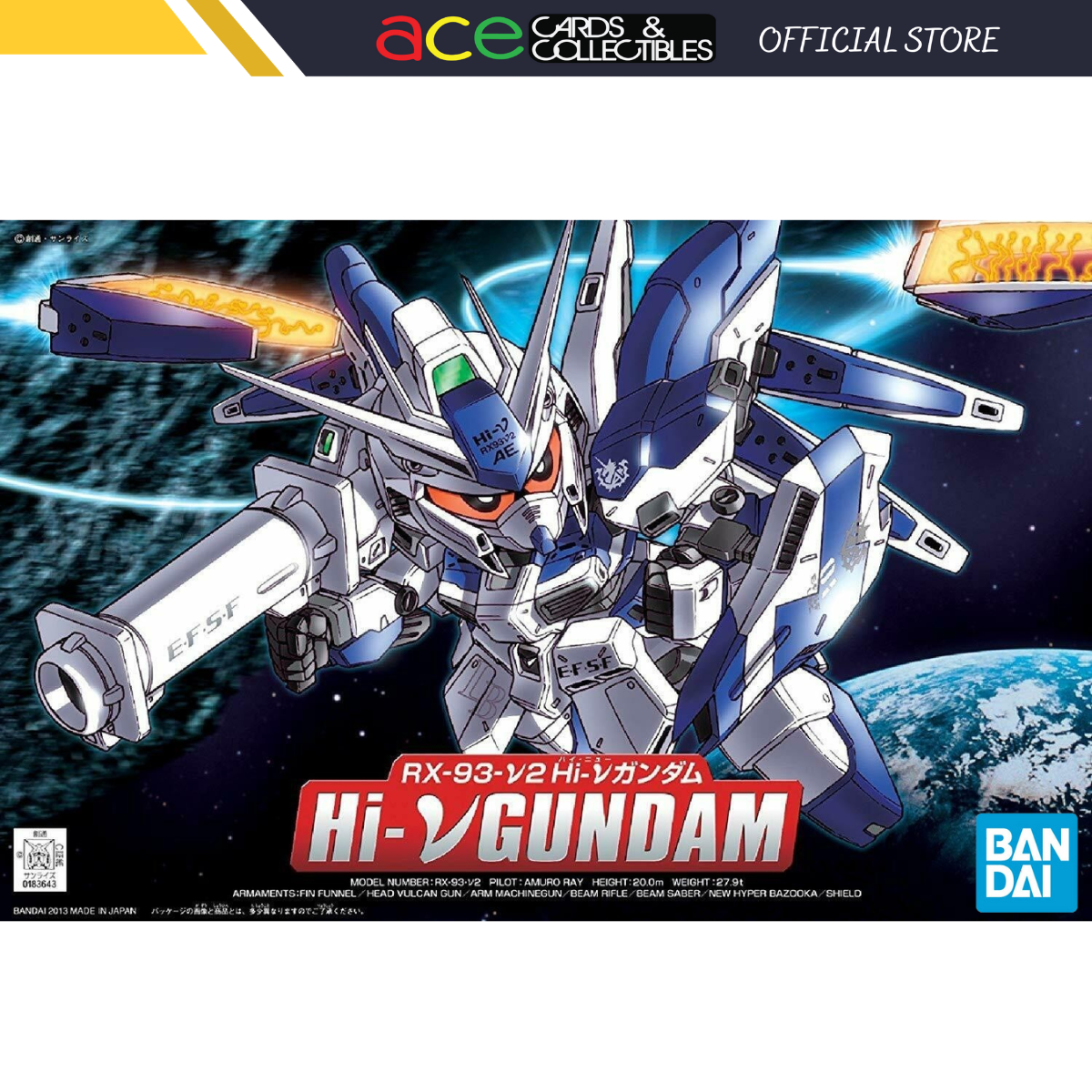 Gunpla BB384 Hi-V Gundam-Bandai-Ace Cards &amp; Collectibles