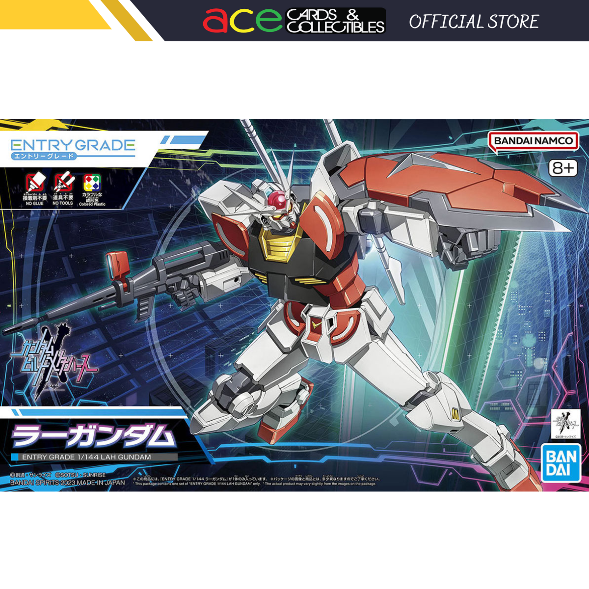 Gunpla Entry Grade 1/144 "Lah Gundam"-Bandai-Ace Cards & Collectibles