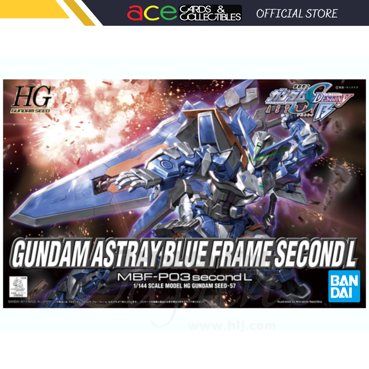 Gunpla HG 1/144 Gundam Astray Blue Frame Second L-Bandai-Ace Cards &amp; Collectibles