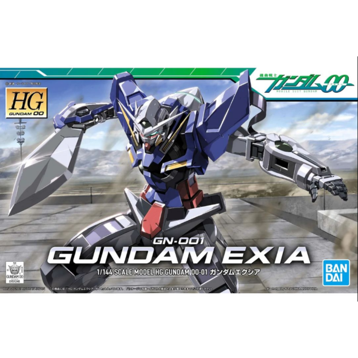 Gunpla HG 1/144 Gundam Exia-Bandai-Ace Cards & Collectibles