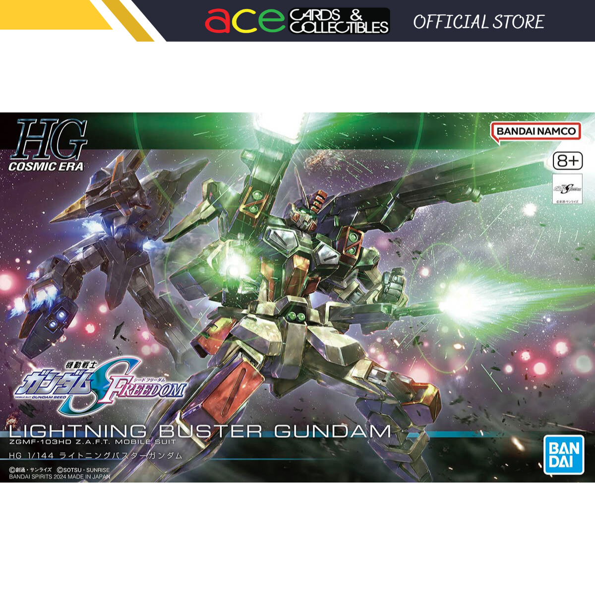Gunpla HG 1/144 Lightning Buster Gundam-Bandai-Ace Cards & Collectibles