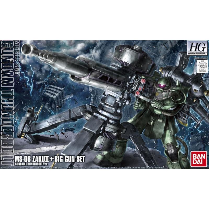 Gunpla HG 1/144 Zaku II + Big Gun Set (Gundam Thunderbolt Ver)-Bandai-Ace Cards & Collectibles