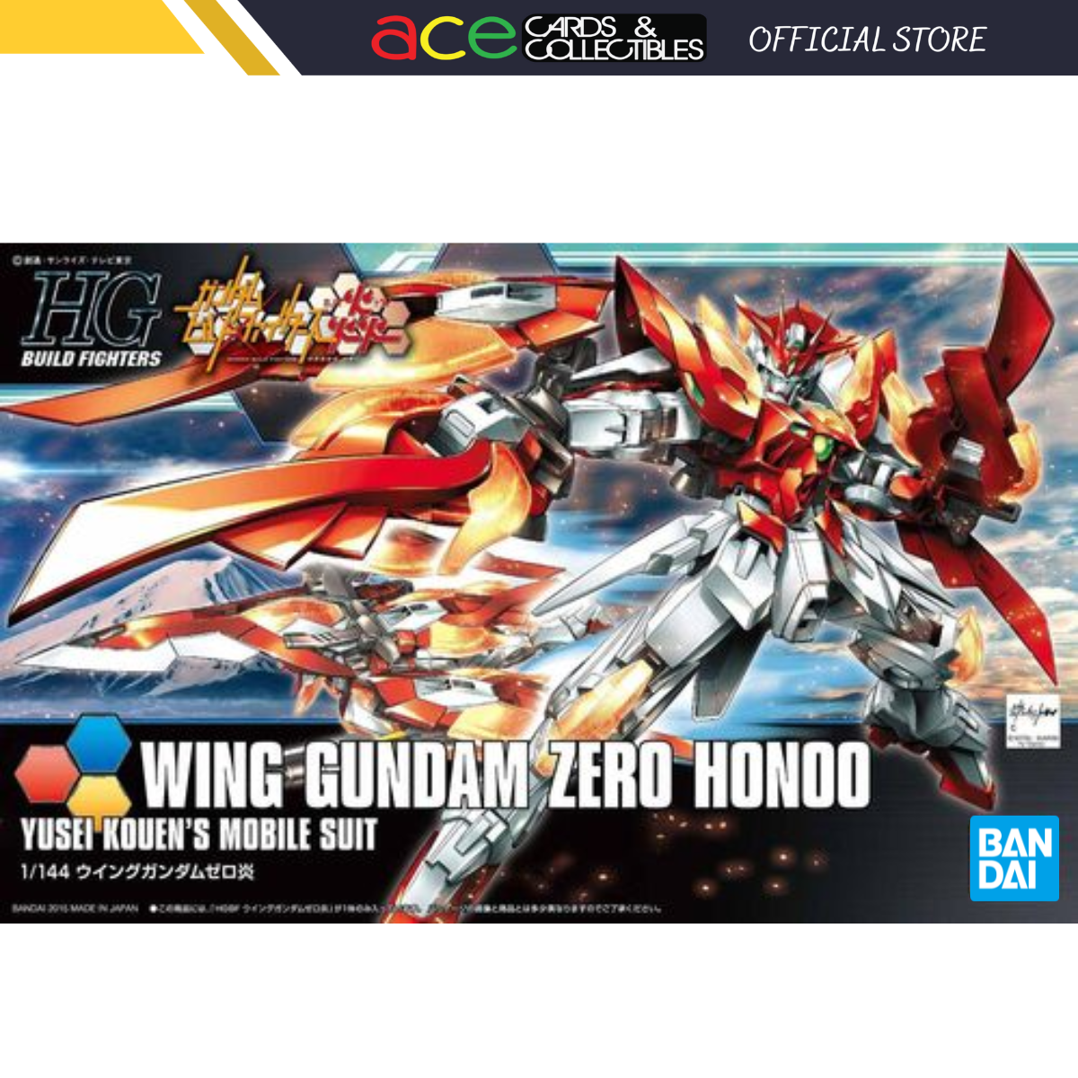 Gunpla HGBF 1/144 Wing Gundam Zero Honoo-Bandai-Ace Cards & Collectibles