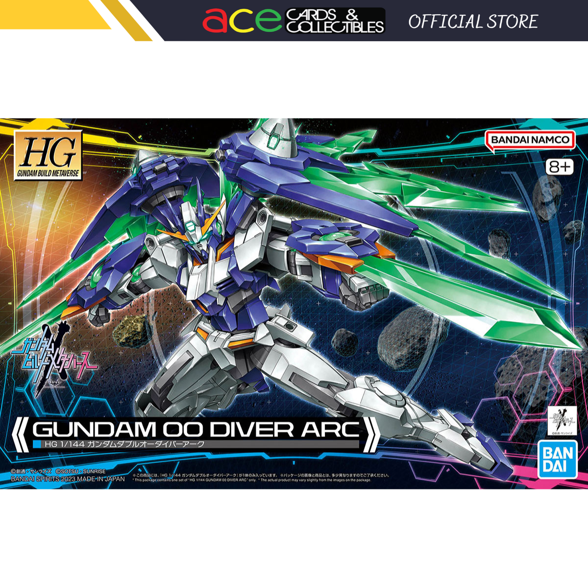 Gunpla HGBM 1/144 Gundam OO Diver ARC-Bandai-Ace Cards & Collectibles