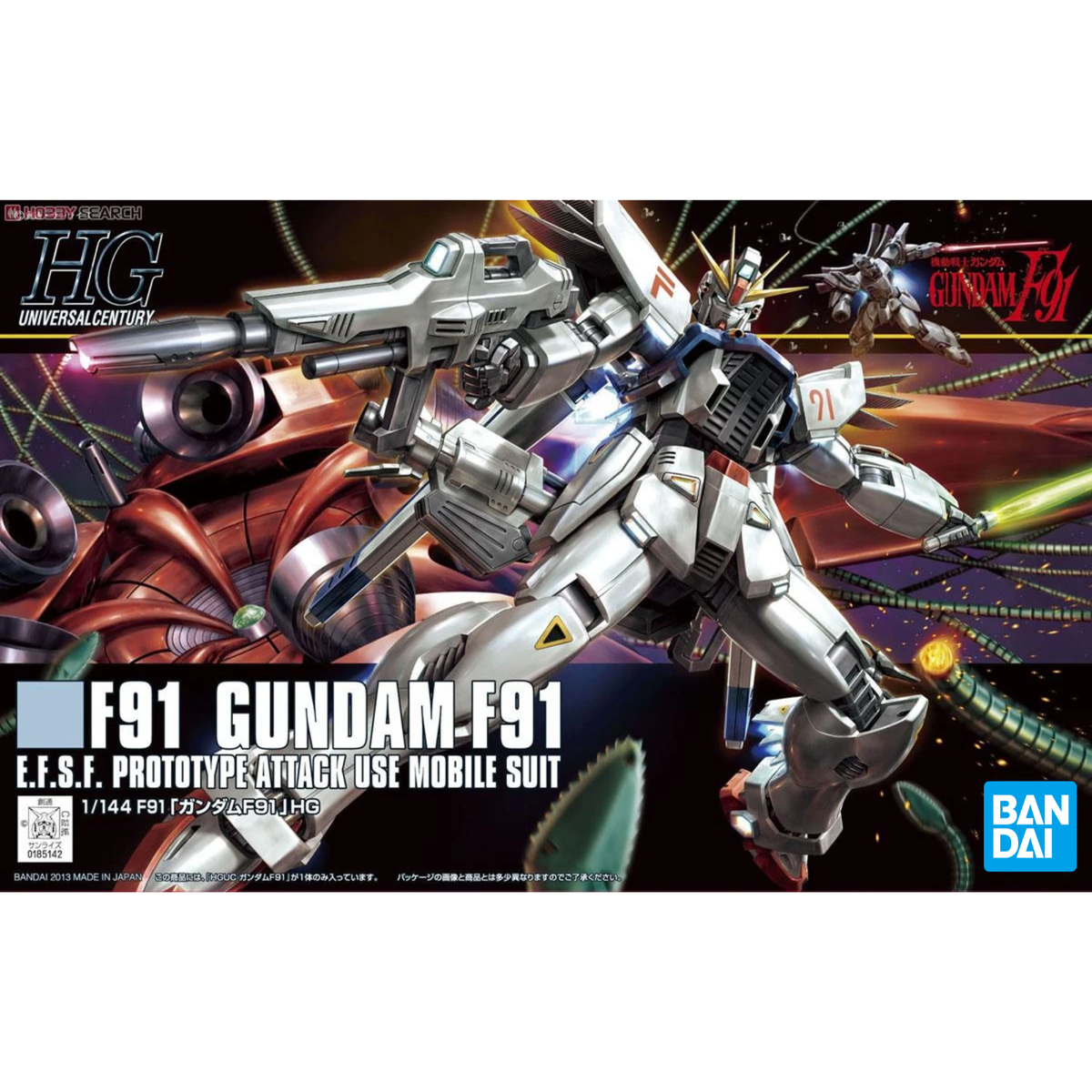 Gunpla HGUC 1/144 Gundam F91-Bandai-Ace Cards & Collectibles