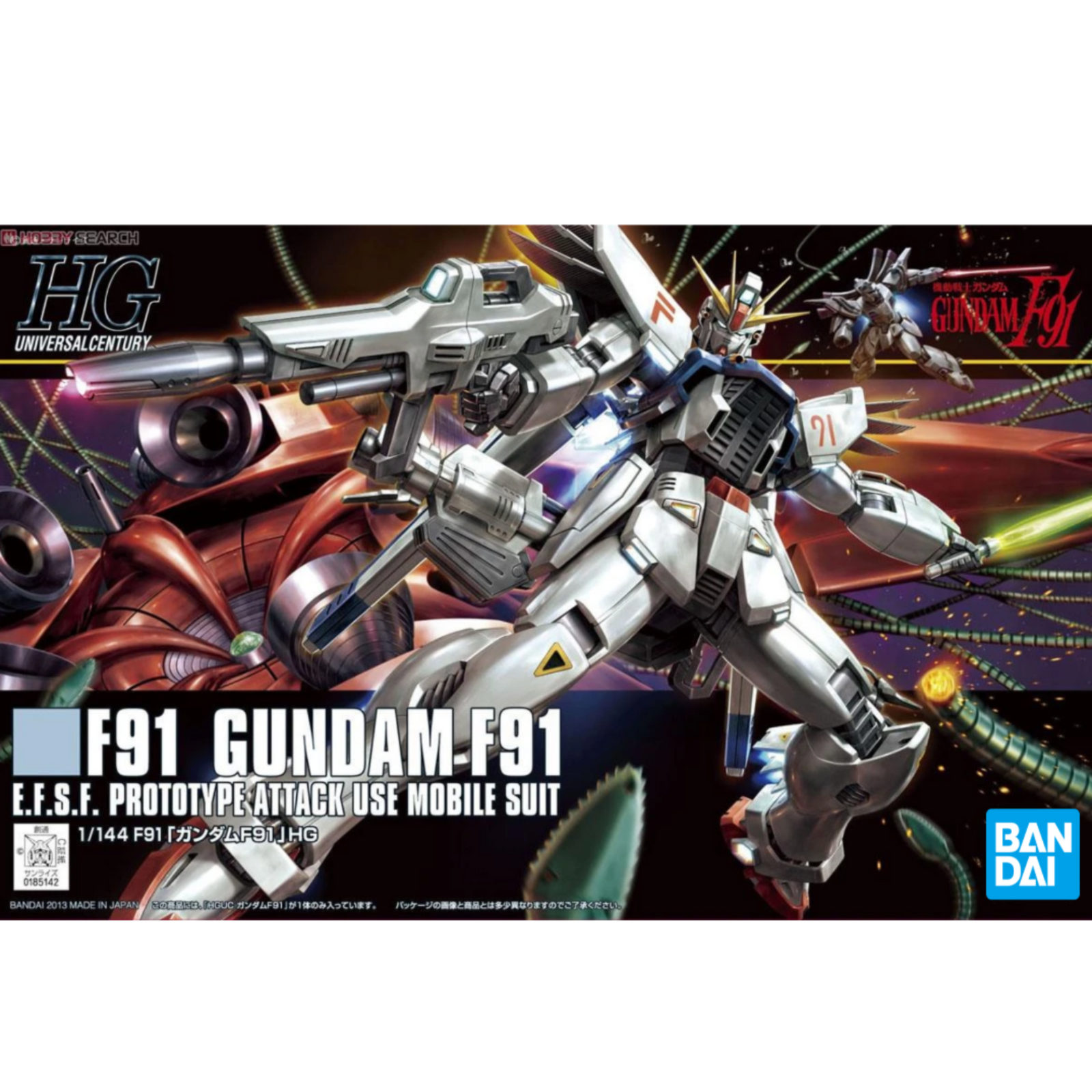 Gunpla HGUC 1/144 Gundam F91-Bandai-Ace Cards & Collectibles