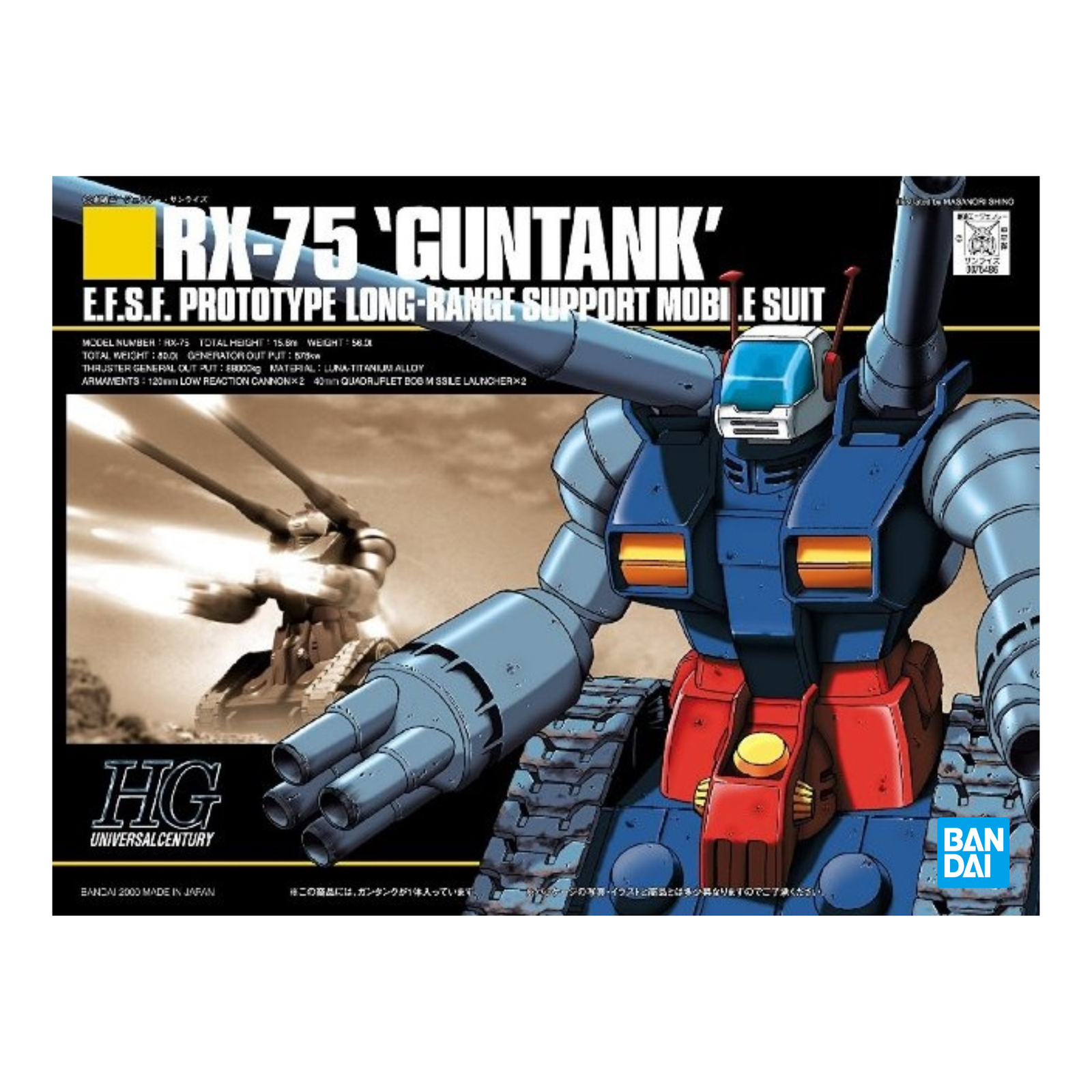 Gunpla HGUC 1/144 Guntank-Bandai-Ace Cards & Collectibles