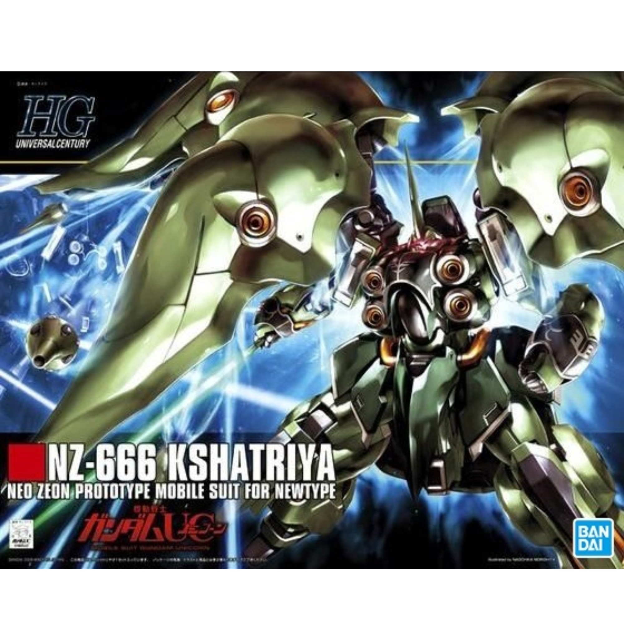 Gunpla HGUC 1/144 NZ-666 Kshatriya-Bandai-Ace Cards & Collectibles