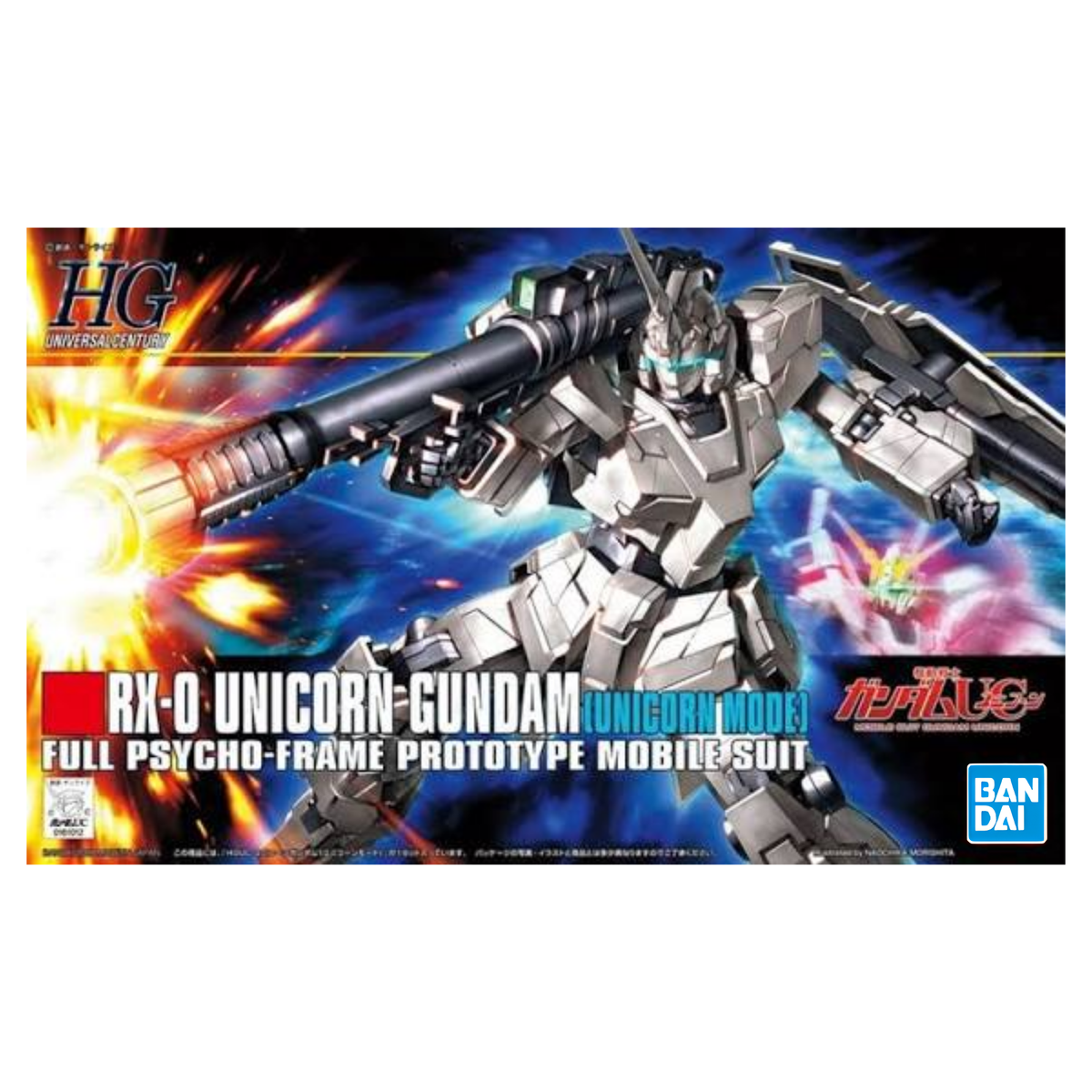 Gunpla HGUC 1/144 RX-0 Unicorn Gundam (Unicorn Mode)-Bandai-Ace Cards & Collectibles