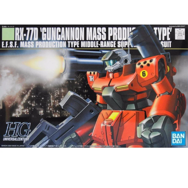 Gunpla HGUC 1/144 RX-77D Guncannon Mass Production Type-Bandai-Ace Cards & Collectibles