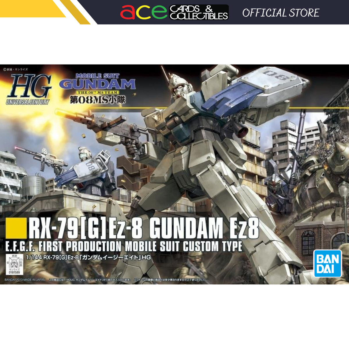 Gunpla HGUC 1/144 RX-79[G]Ez-8 Gundam Ez8-Bandai-Ace Cards &amp; Collectibles