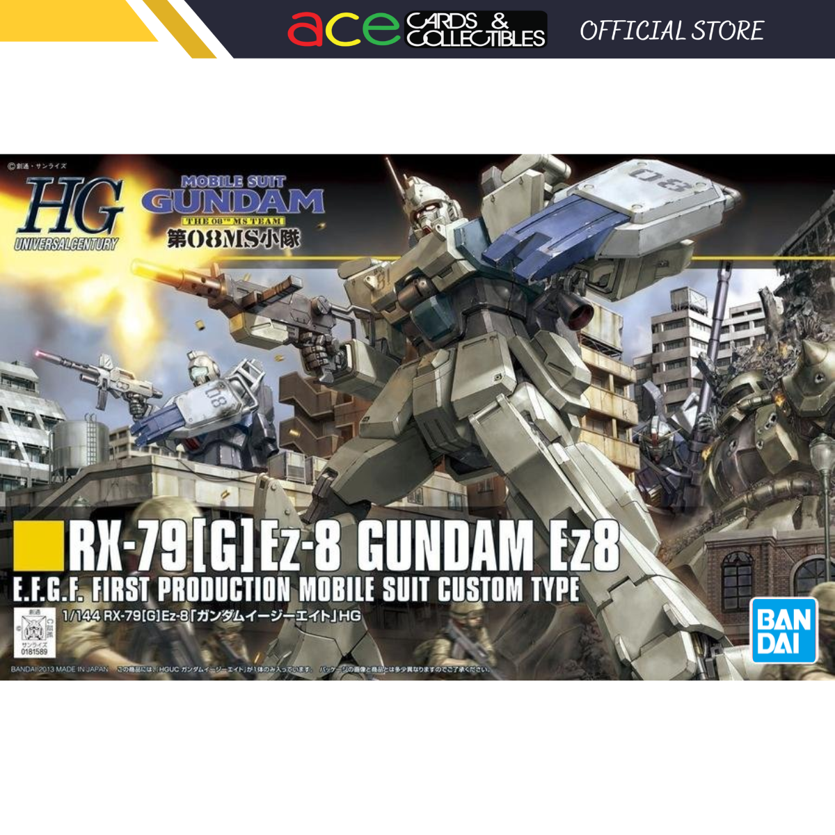 Gunpla HGUC 1/144 RX-79[G]Ez-8 Gundam Ez8-Bandai-Ace Cards & Collectibles