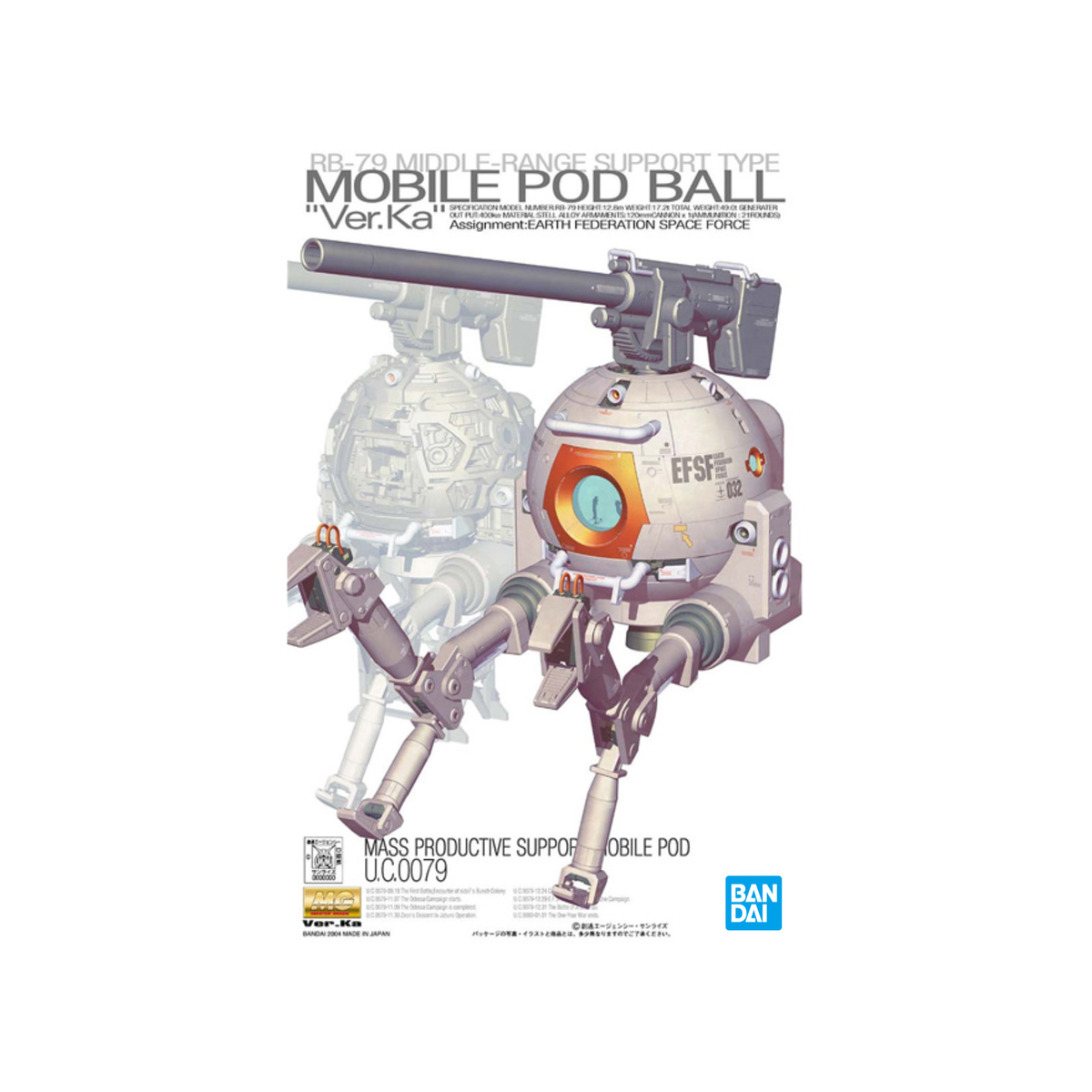 Gunpla MG 1/100 Ball Ver. Ka-Bandai-Ace Cards & Collectibles