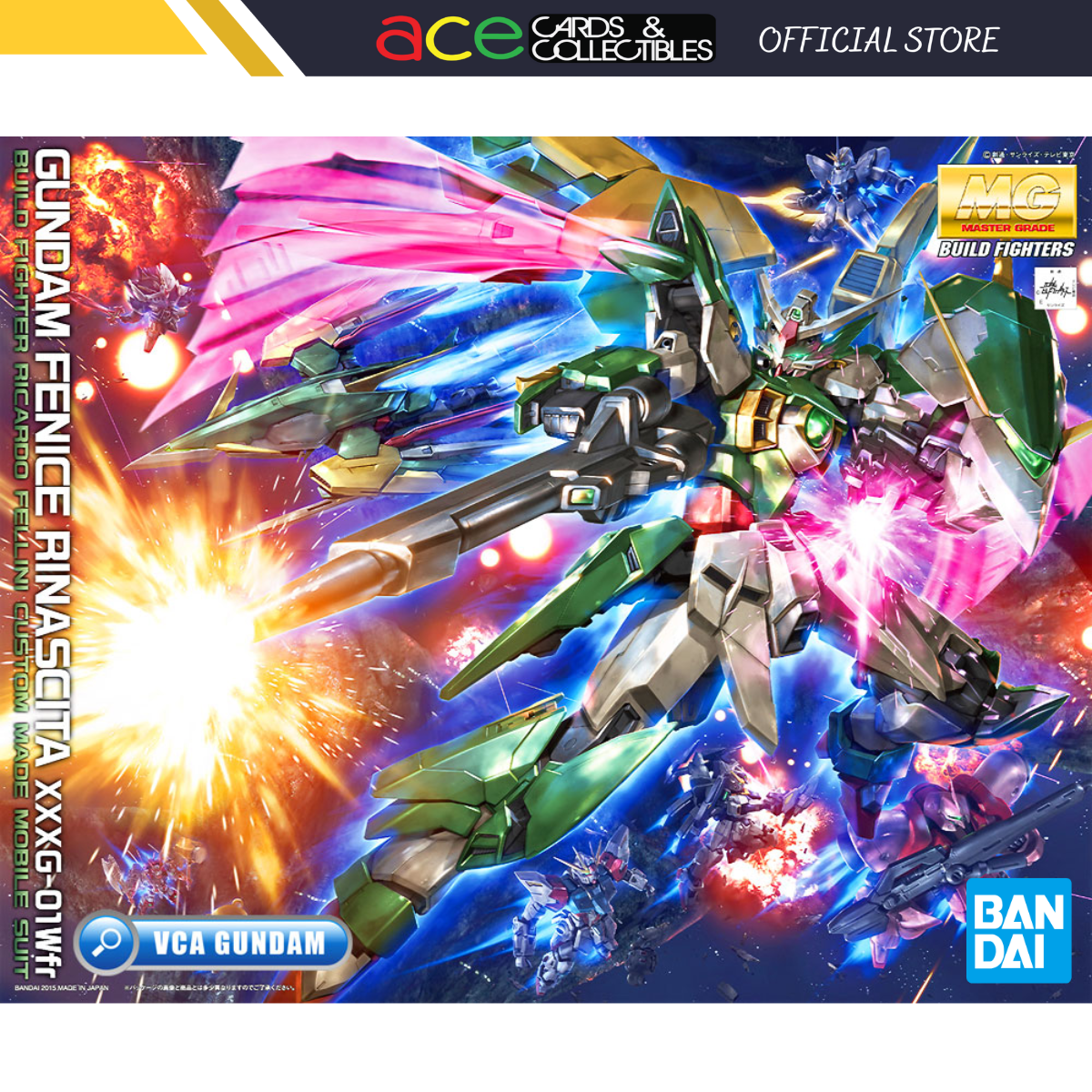 Gunpla MG 1/100 Gundam Fenice Rinascita-Bandai-Ace Cards &amp; Collectibles