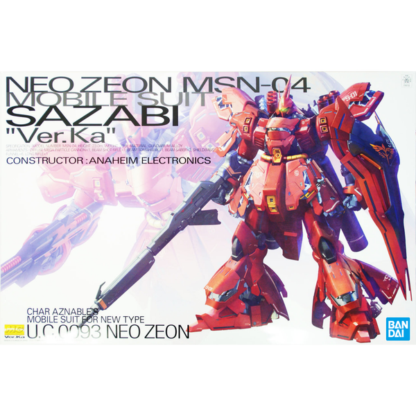 Gunpla MG 1/100 MSN-04 Sazabi Ver.Ka-Bandai-Ace Cards & Collectibles