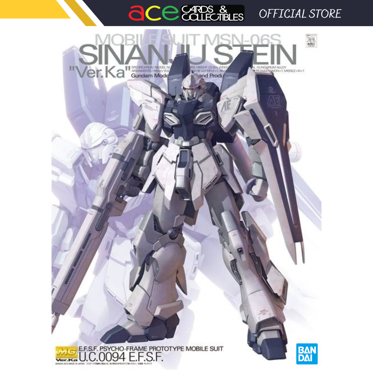 Gunpla MG 1/100 MSN-06S Sinanju Stein Ver Ka-Bandai-Ace Cards &amp; Collectibles