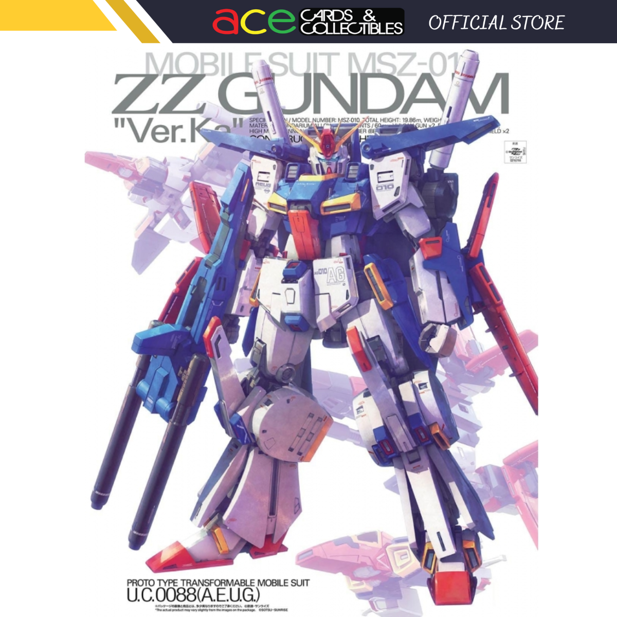 Gunpla MG 1/100 MSZ-010 ZZ Gundam Ver. Ka 2022-Bandai-Ace Cards & Collectibles
