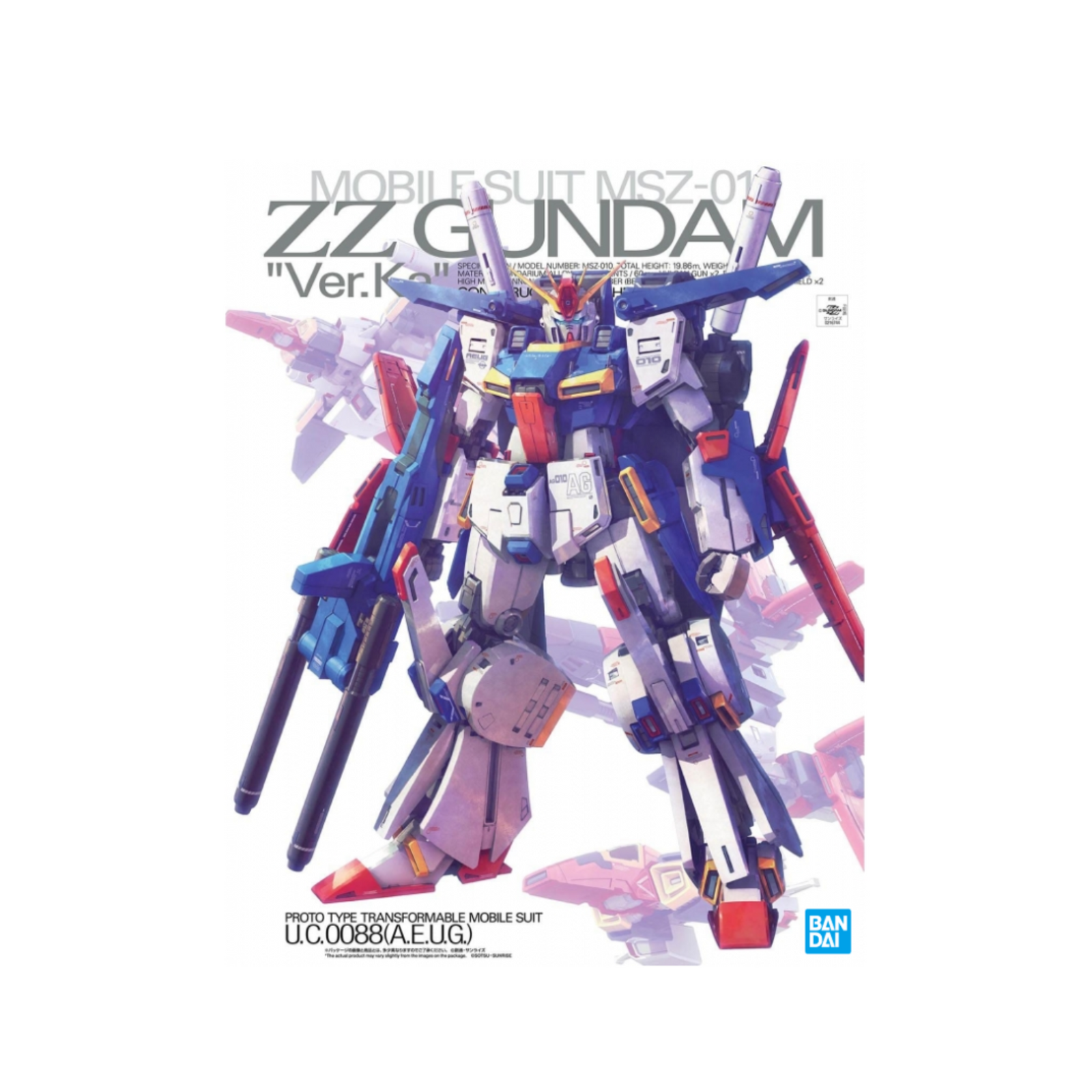 Gunpla MG 1/100 MSZ-010 ZZ Gundam Ver. Ka-Bandai-Ace Cards & Collectibles