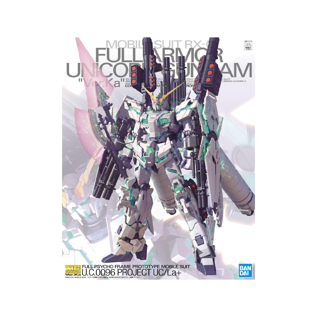 Gunpla MG 1/100 RX-0 Full Armor Unicorn Gundam Ver. Ka (Reissue)-Bandai-Ace Cards & Collectibles
