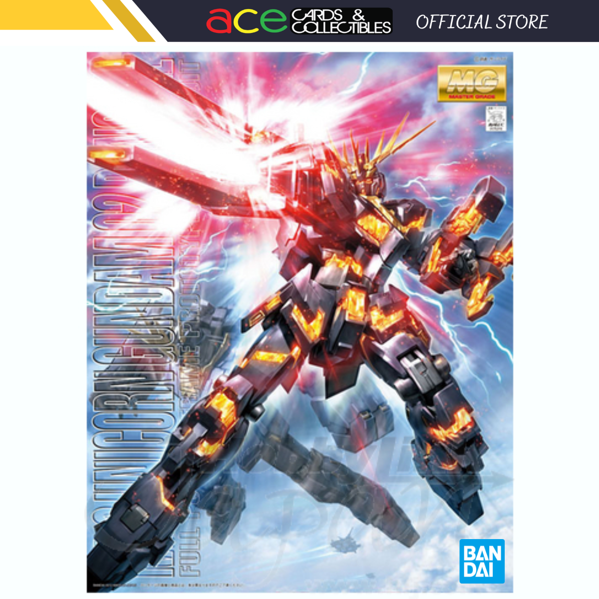 Gunpla MG 1/100 RX-0 Unicorn Gundam 02 Banshee (Reissue)-Bandai-Ace Cards & Collectibles