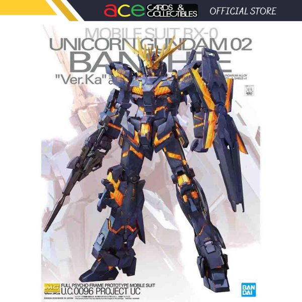 Gunpla MG 1/100 RX-0 Unicorn Gundam 02 Banshee Ver. Ka (Reissue)-Bandai-Ace Cards & Collectibles